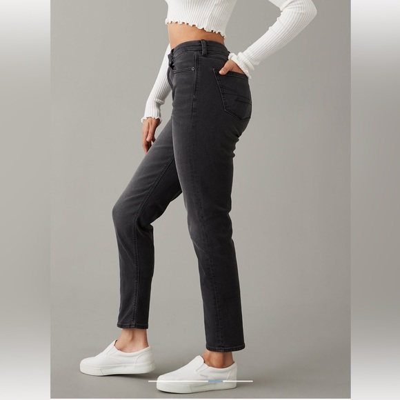 American Eagle Outfitters Denim - American Eagle Stretch Mom Jeans Washed Black
